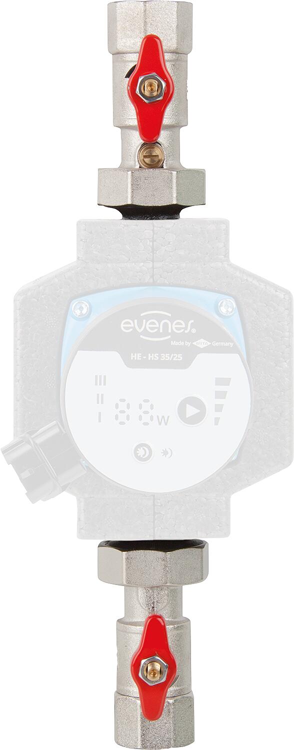 Ensemble de débit Easyflow R1"xF1" avec SKB, sans thermomètre, sans isolation