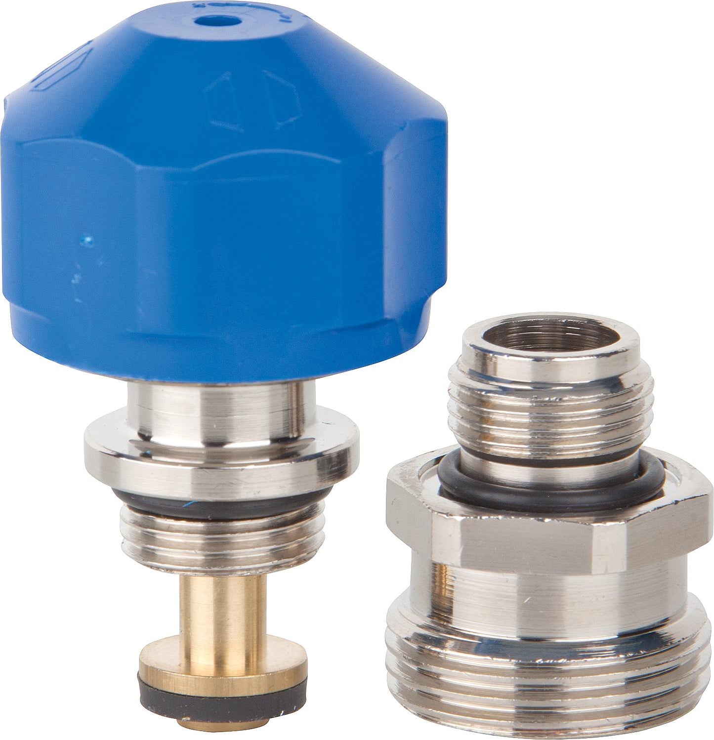 Valve insert DN10 (3/8") for stainless steel manifold FBF, nickel-plated, with 3/8" connection nipple