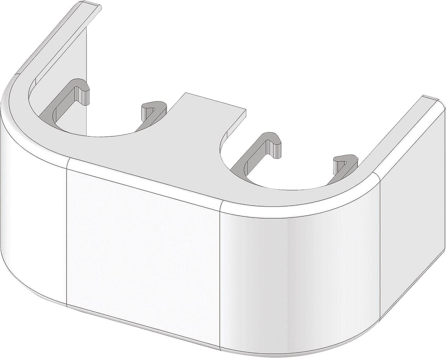 White designer cladding for twin-pipe HB DG