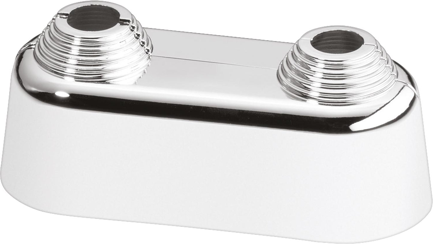 Double rosette 50 mm Cr, chrome-plated