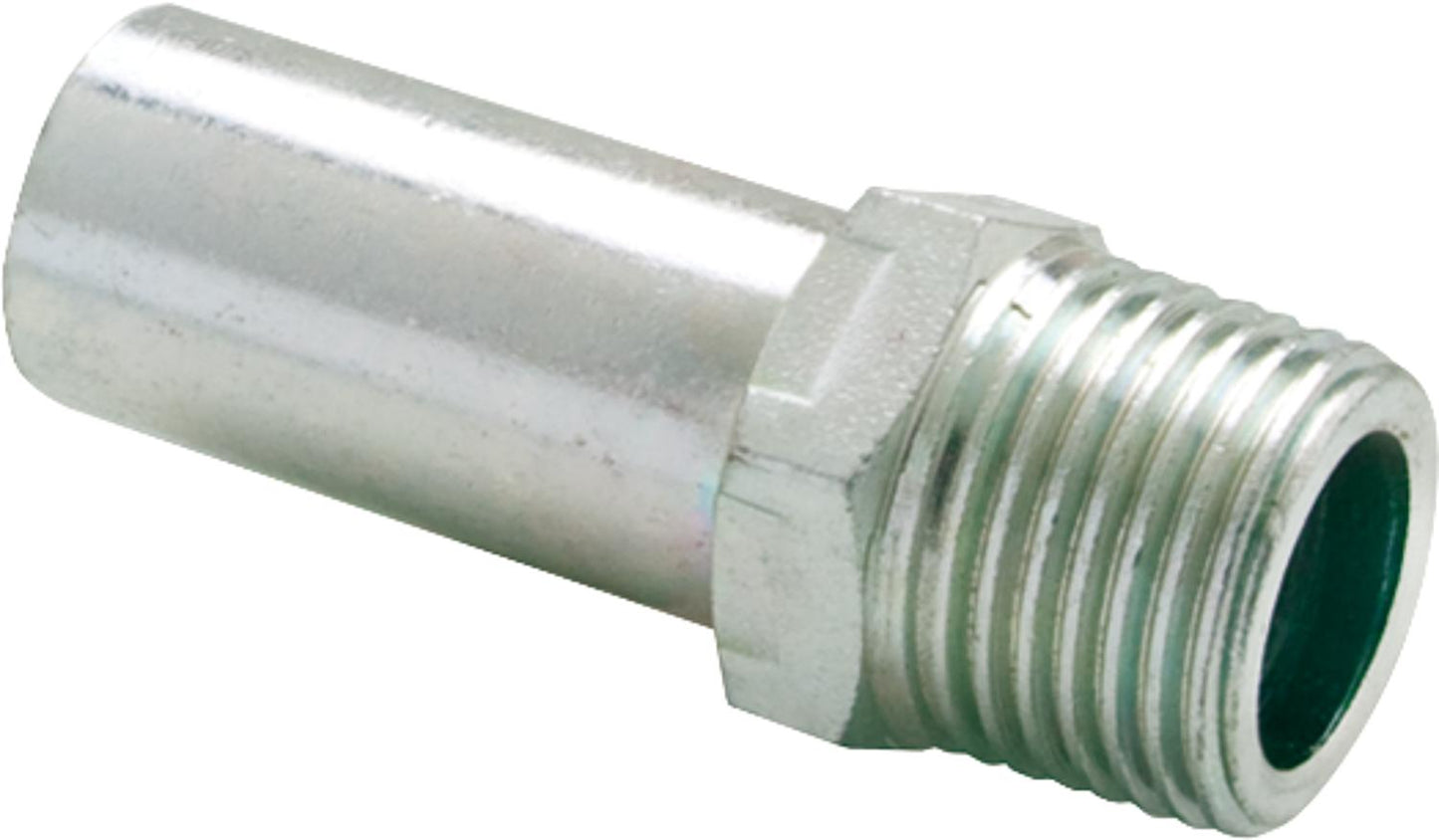 Carbon steel press fitting shoulder nipple with external thread 15-R1/2