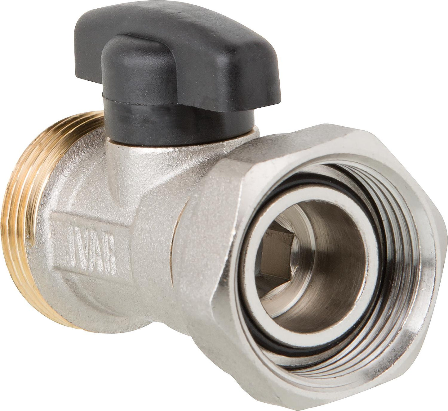 3/4" EUROCONE ball valve with throttle valve and union nut