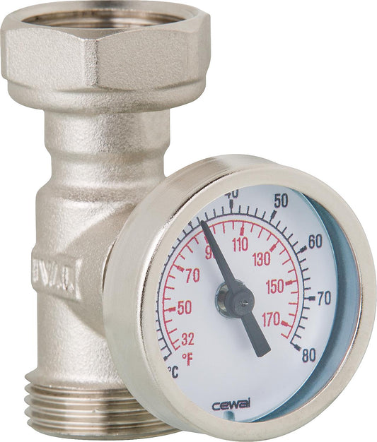 Connector with thermometer Eurocone