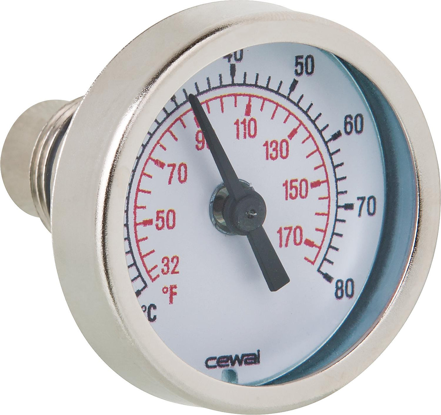 Thermometer with immersion sleeve 3/8"