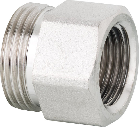 Screw connector through male x female 1/2" female x Eurok nickel-plated