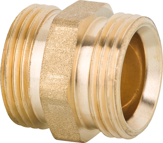 Screw connector through male x male Eurok x Eurok brass bare