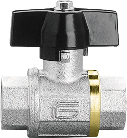 Messing-Kugelhahn Total, IG x IG, mit Aluminium-Flügelgriff