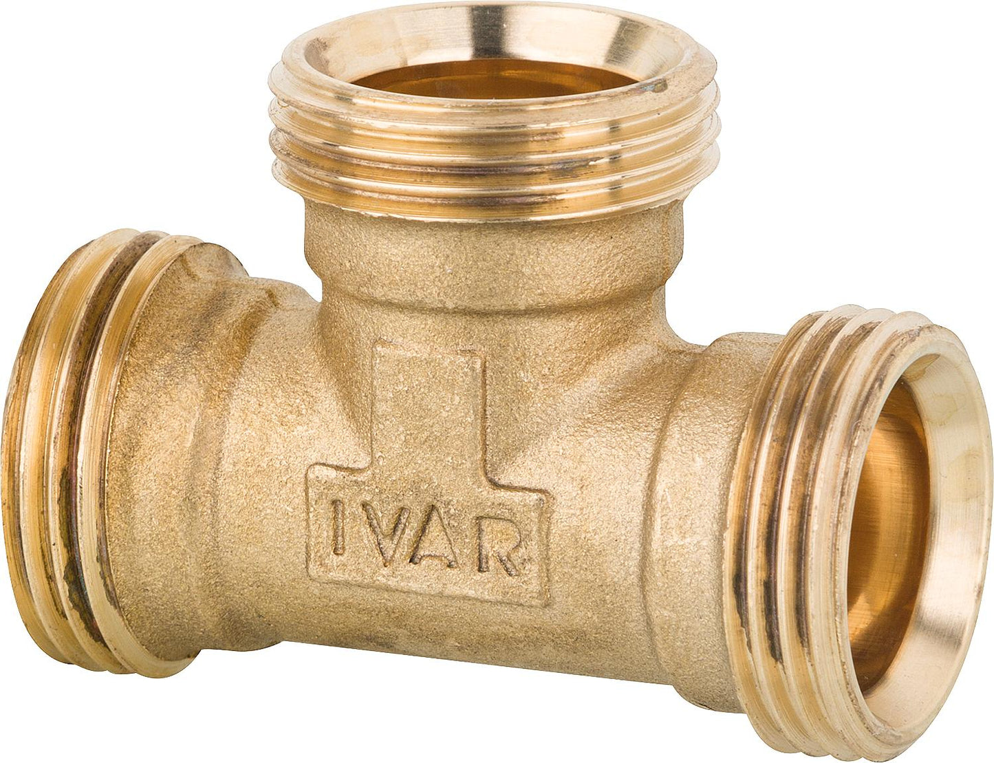 T-piece male x male x male 3 x Eurok brass bare