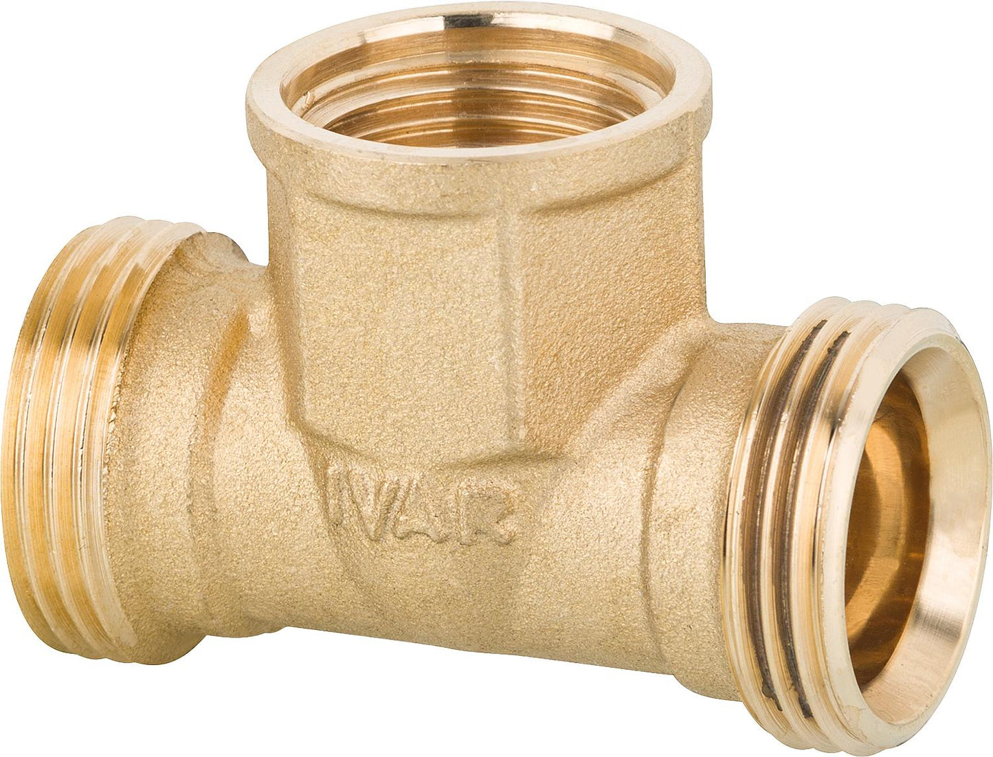 T-piece male thread x female thread x male thread x 1/2 female thread x 1/2 brass, plain