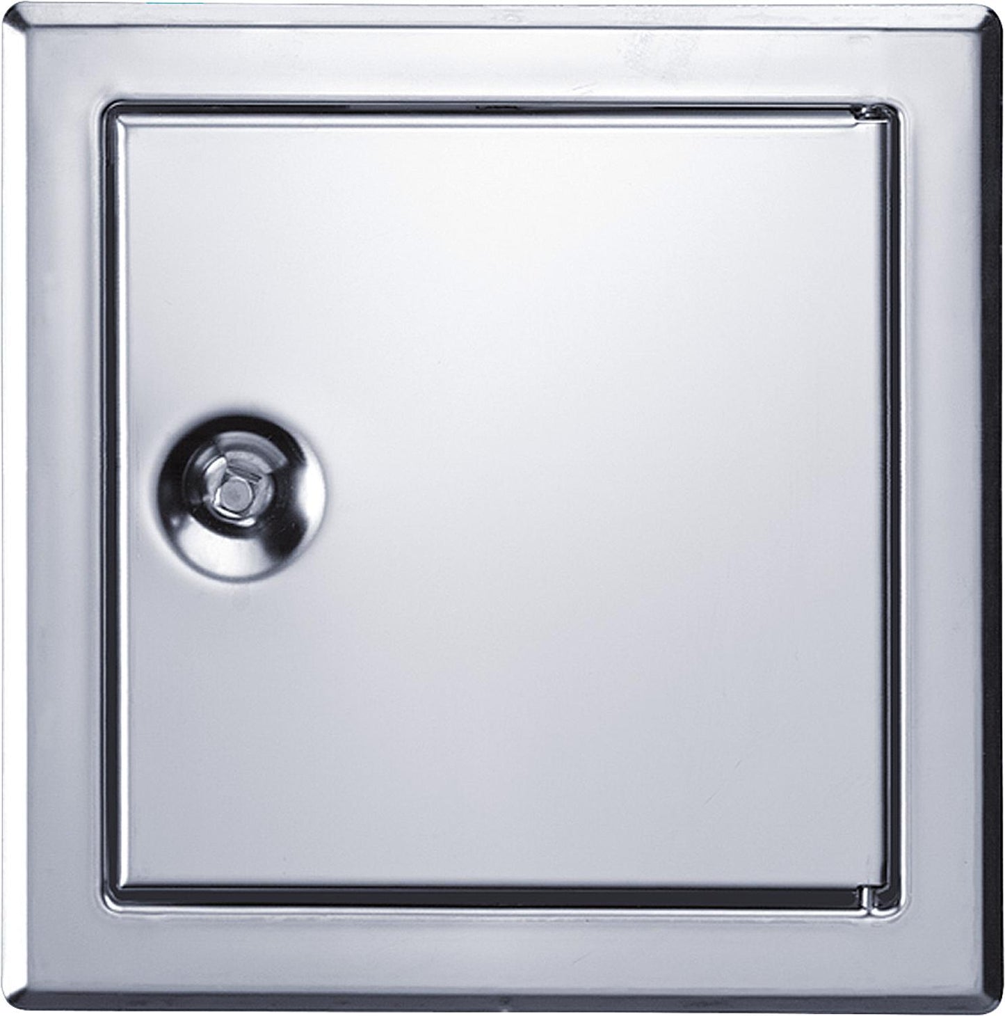SOFTLINE stainless steel access door with square lock, installation dimensions 200 x 200 mm