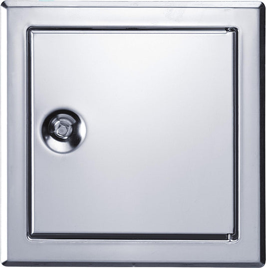 SOFTLINE stainless steel access door with square lock, installation dimensions 200 x 200 mm