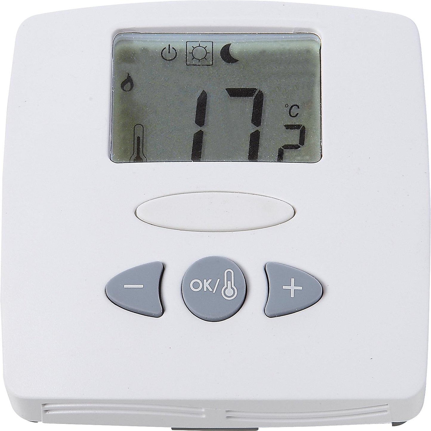 Raumthermostat mit Digitalanzeige WFHT-LCD 230V ANC/ANO mit Boden- sensor NC/NO-Antrieb