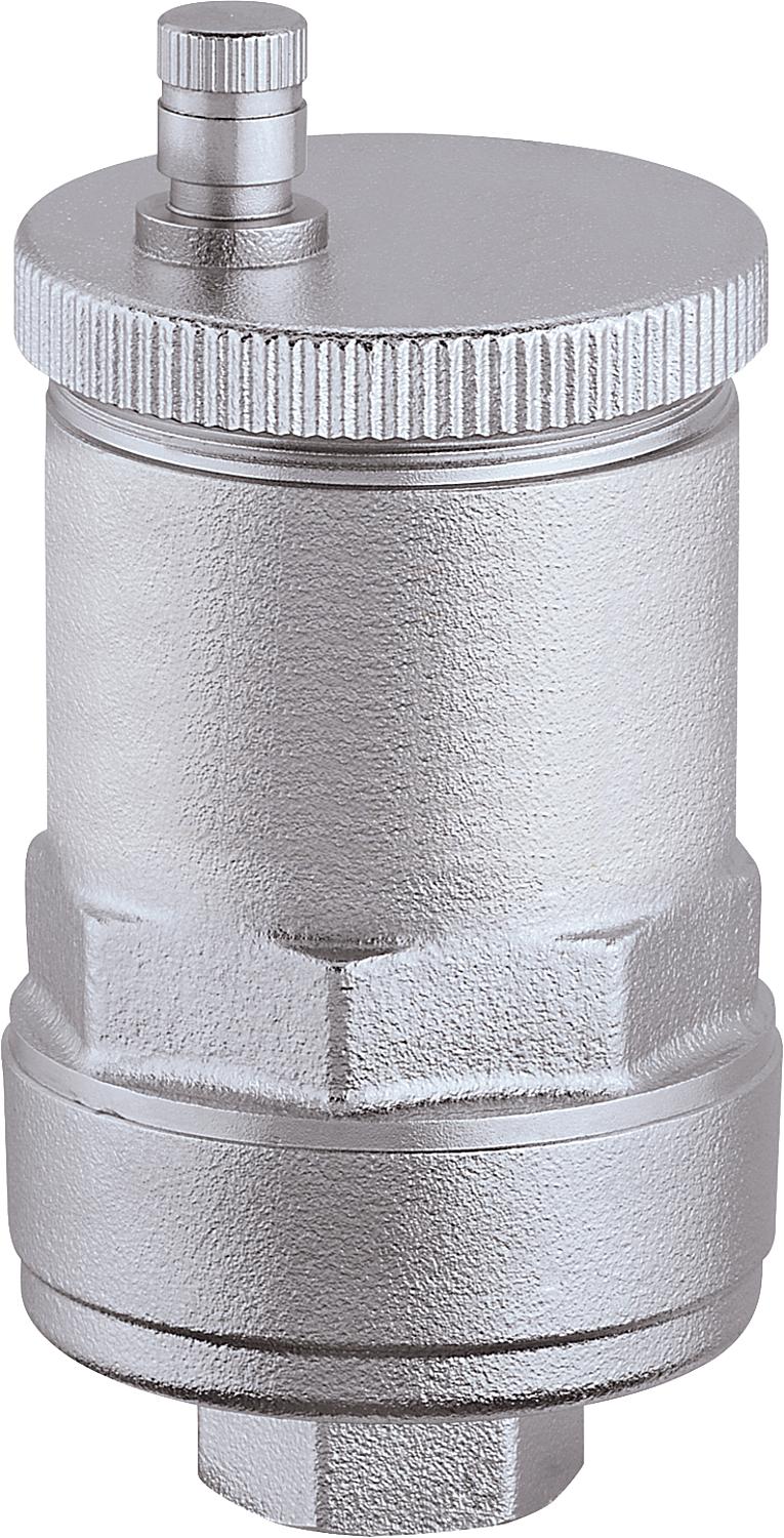 Solar-Schnellentlüfter DISCAL AIR Typ 251, DN15(1/2") IG, ohne Absperrventil, Messing verchromt