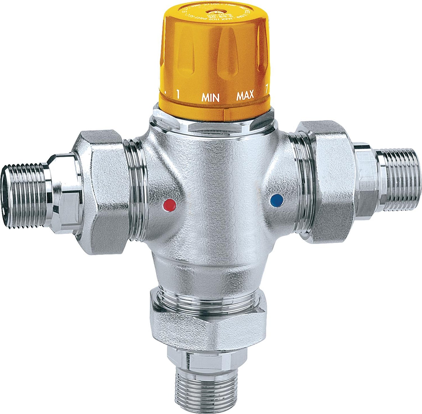 Solar thermal mixer 3/4", 4.5 m³/h, adjustable from 30°-65°C