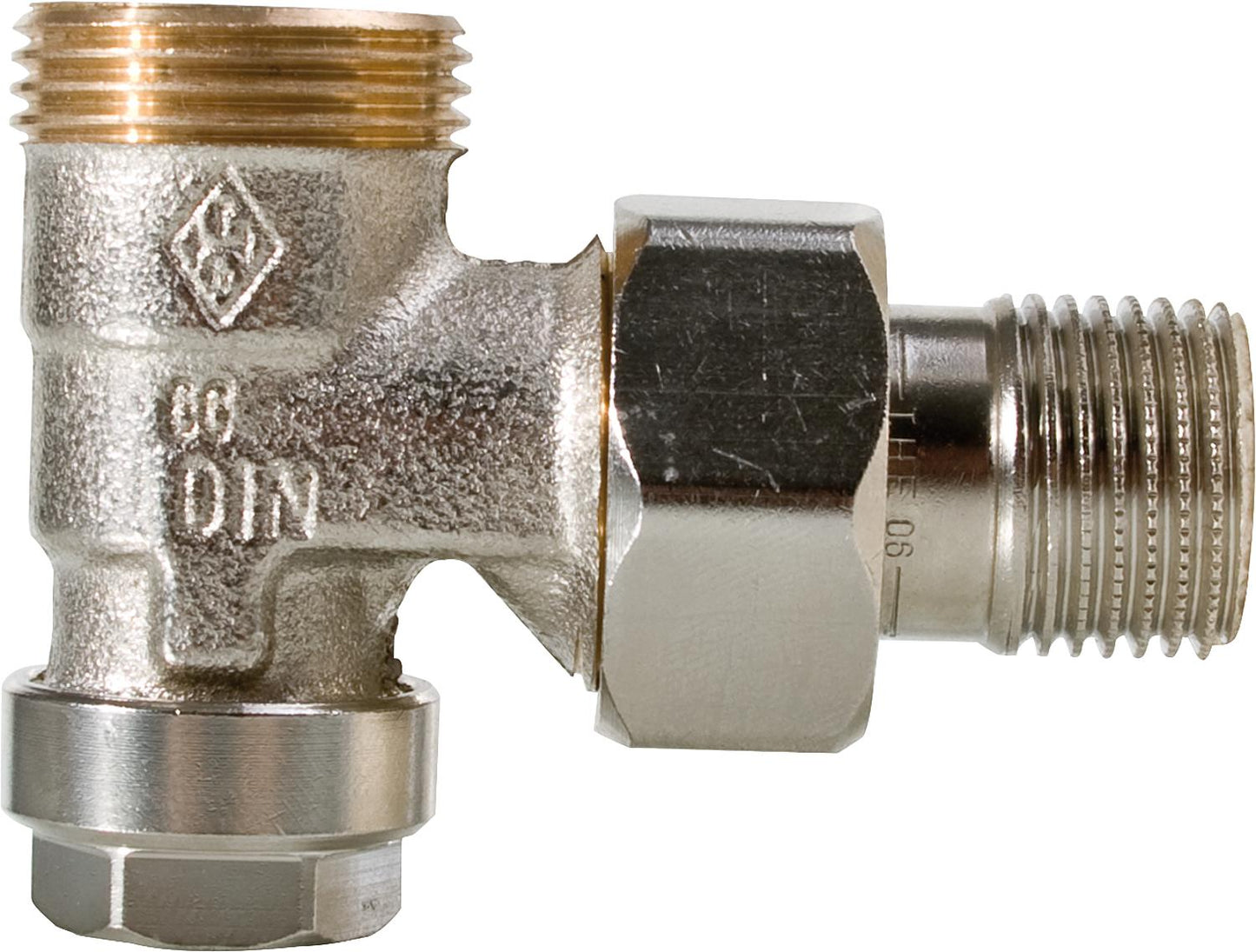 Regulux Heizkörper-Rücklaufverschraubung mit Entleerung