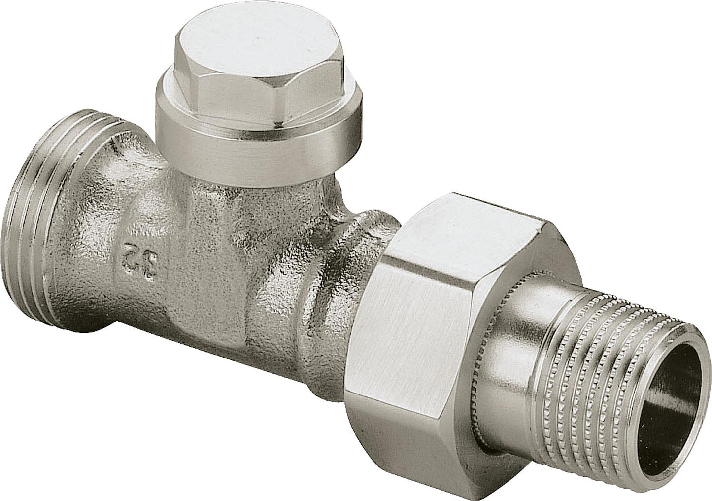 Regulux Heizkörper-Rücklaufverschraubung mit Entleerung