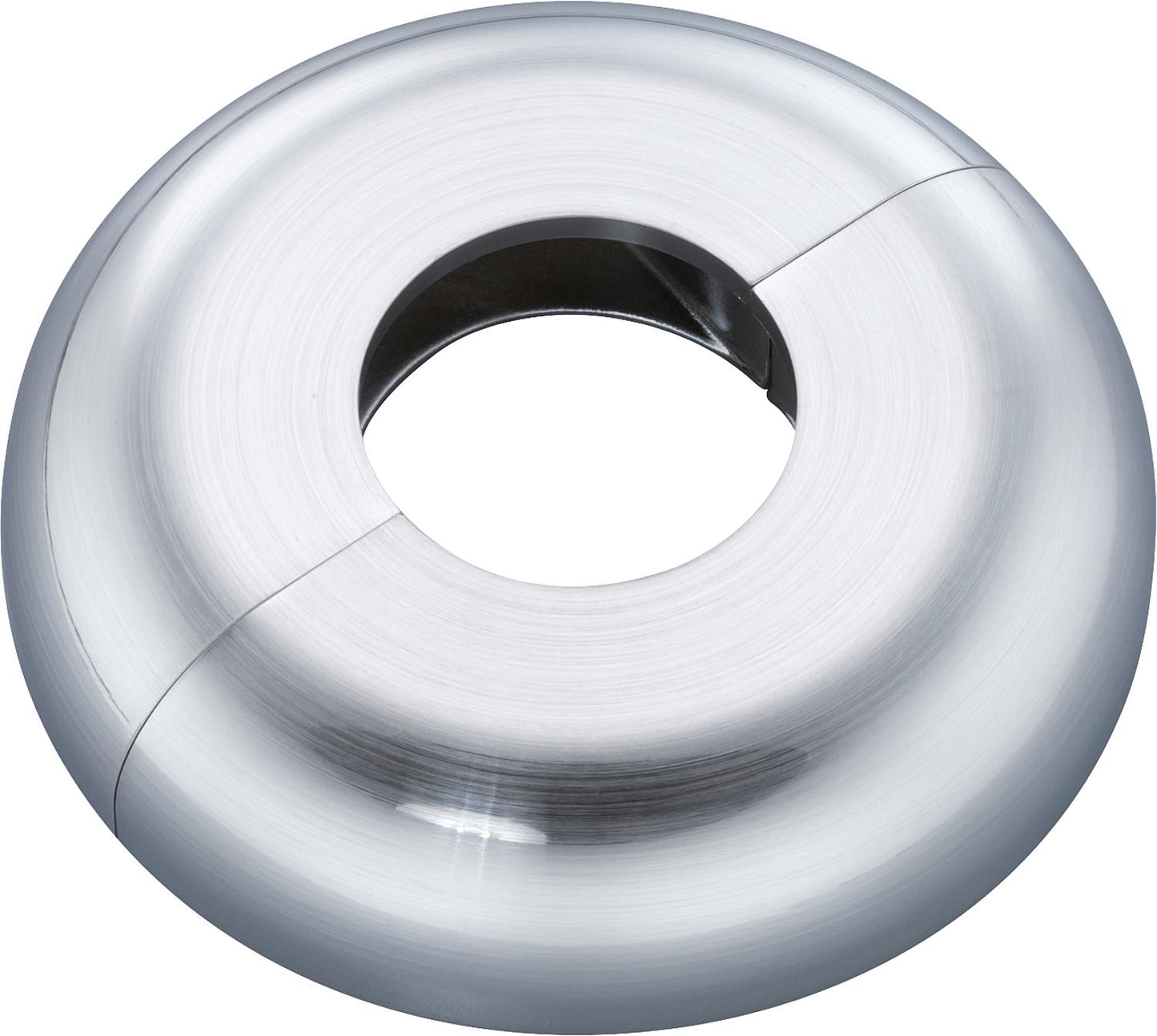 Single rosette type Milan chrome brushed 15 mm