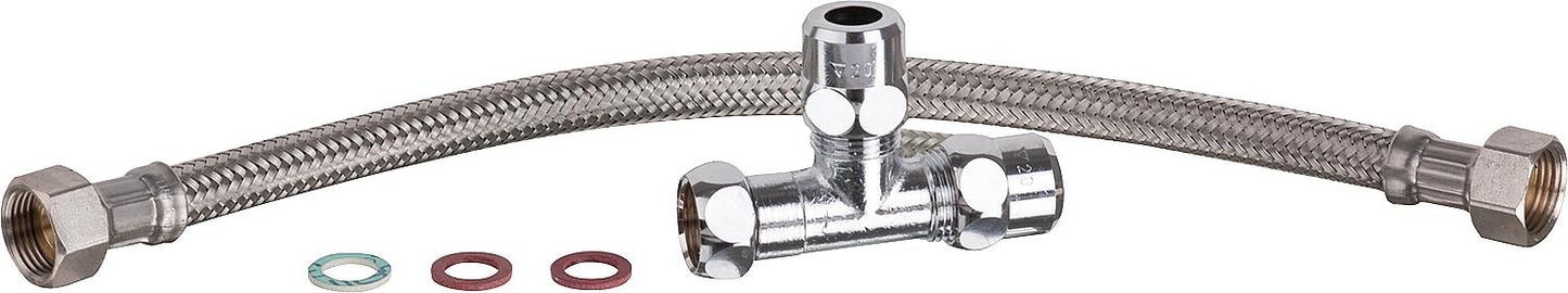 Installation-Set zum Anschluss direkt am Eckventil Länge 30 cm