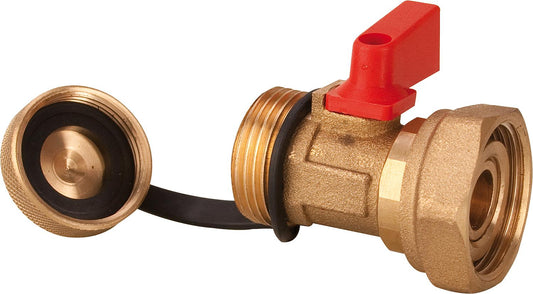 Flushing and draining valve for Easyflow system separation