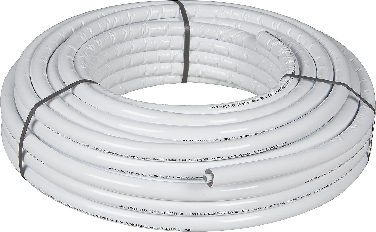 Metal composite pipe in coils 16x2 mm with 9 mm insulation, pack size 50 m