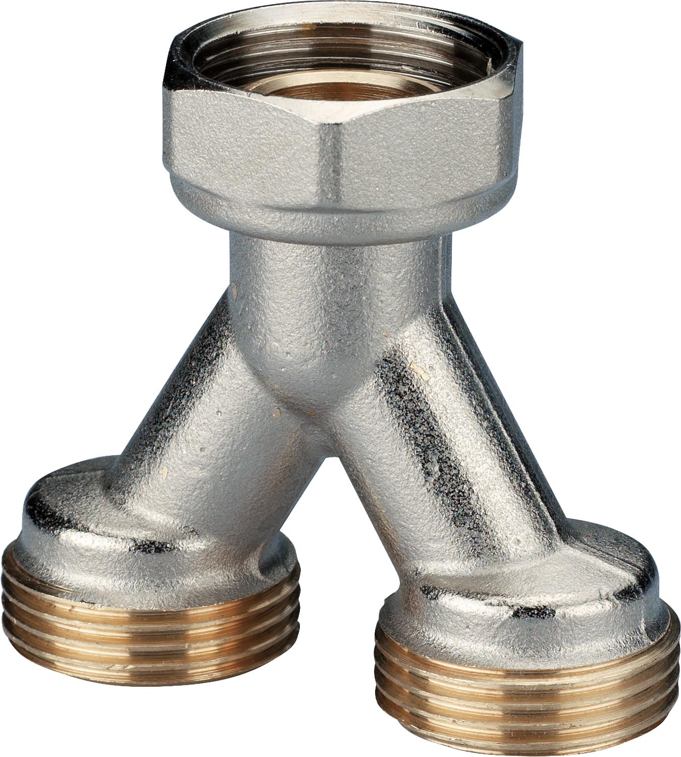 Distributor Y-piece for heating circuit distributor, connection DN20 (3/4")