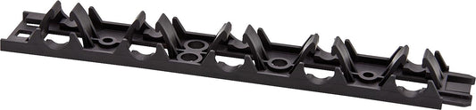 Self-adhesive mounting clamping rail for heating pipes with a diameter of 12 to 17 mm, rail length 1 m, pack size = 100 m