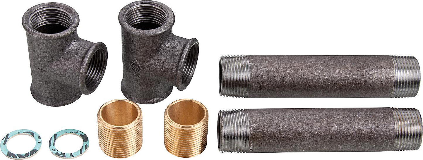 Adapterset (2 Nippel 1`` 150 mm, 2 x T-Stück 1``)