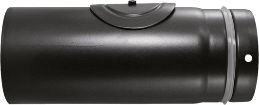 Tuyau d'échappement pour granulés Ø 80 mm, émaillé noir L 250 mm avec orifice de contrôle