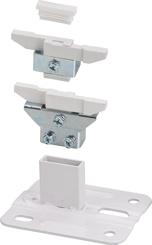 Standfix for indoor mounting, white, consisting of: foot, console, holder and plug, size 55-75mm