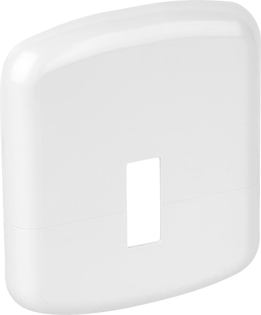 Stand console accessory: white plastic rosette 130x110mm for covering the stand feet