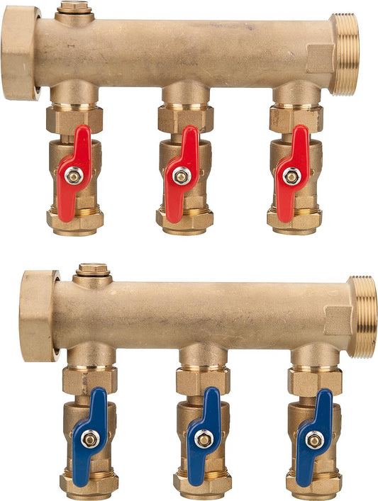 Brine distributor DN 40 (1 1/2") 25 mm clamp connection, 3 circuits