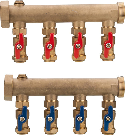 Brine distributor DN 40 (1 1/2") 25 mm clamp connection, 4 circuits