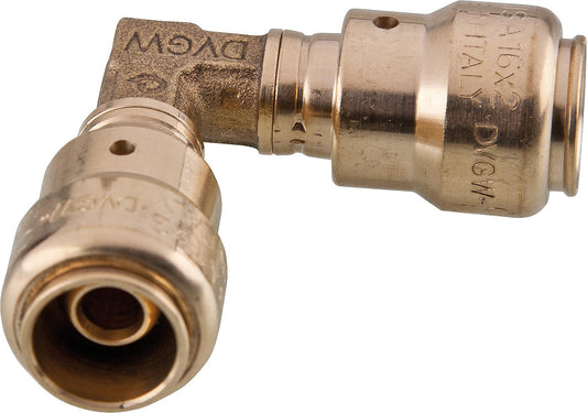 Pronto Fit connector system, 90° angle, 16x2-16x2mm