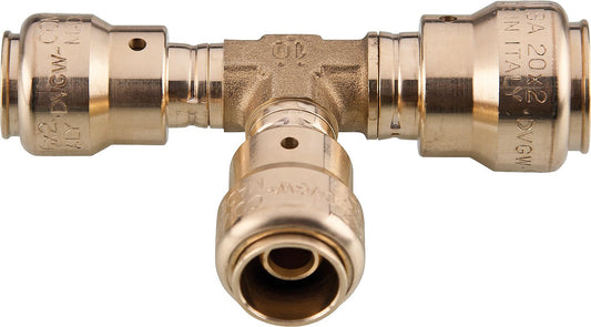 Pronto Fit connector system T-piece reduced 20x2-16x2-16x2mm