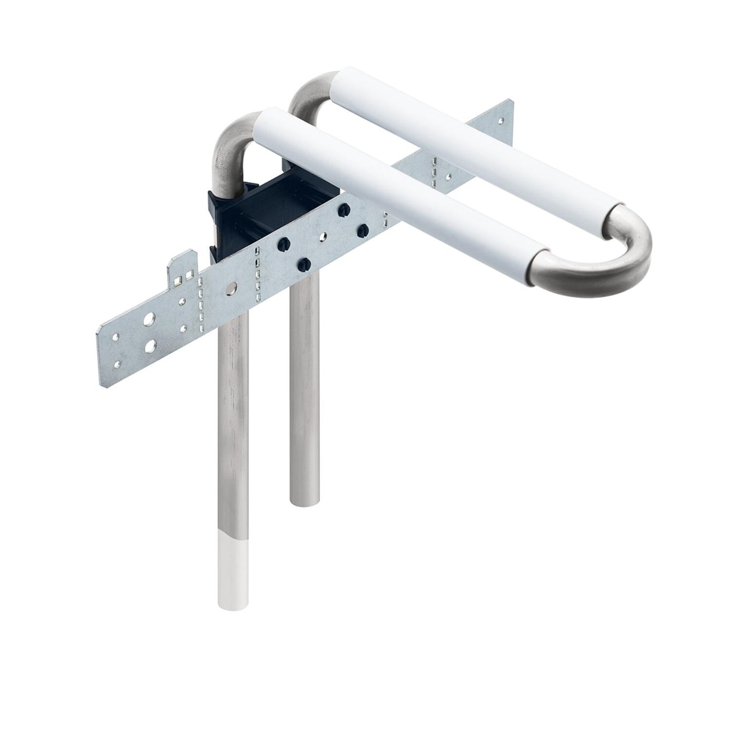 Wandanbindung mit Heizkörperanschlüssen