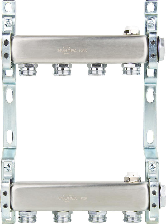Heizkreisverteiler DN25 (1") Edelstahl, Typ ABM ohne Ventile