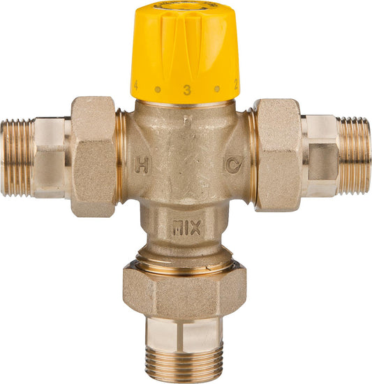 Thermomischer Easyflow Mix 779 inkl. Verschraubung 30-65°C, Kvs 1,5, DN15 (1/2``), AG