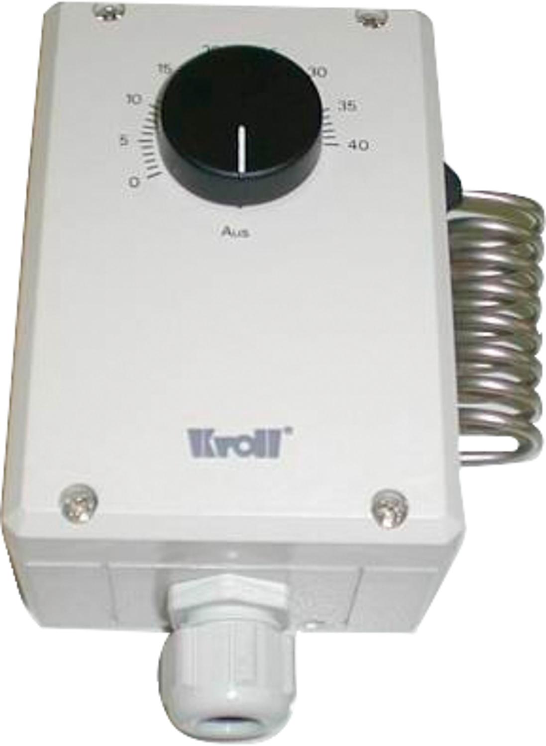 Kroll room thermostat including plug