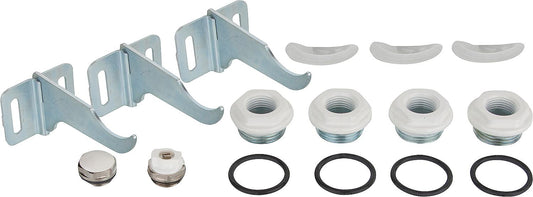 Connection plug set A82 for Dual 80, G1"x1/2", RAL9010, incl. brackets