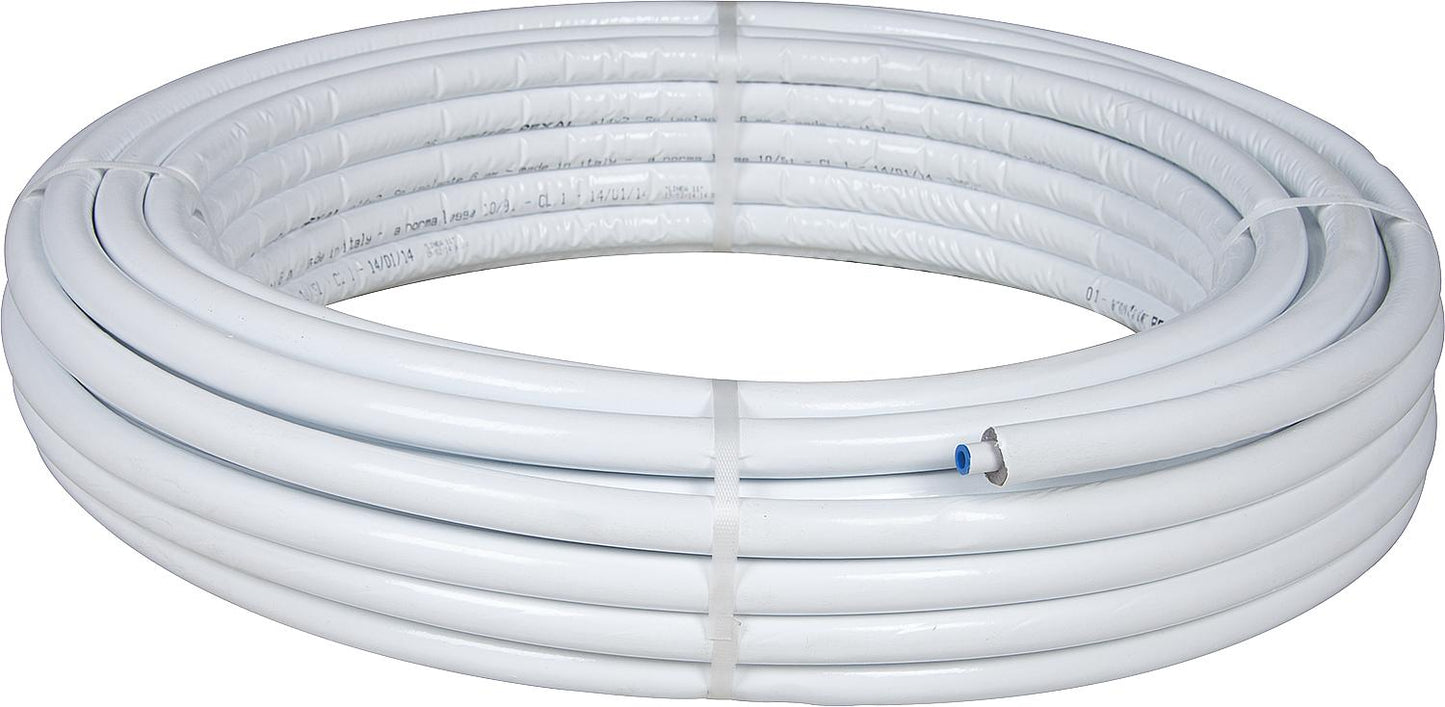 Multilayer composite pipe 14x2mm, insulation 6mm, grey, roll of 50m