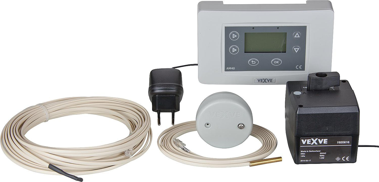 AM 40 heating controller for one heating circuit, controller, motor, VF, AF, power supply
