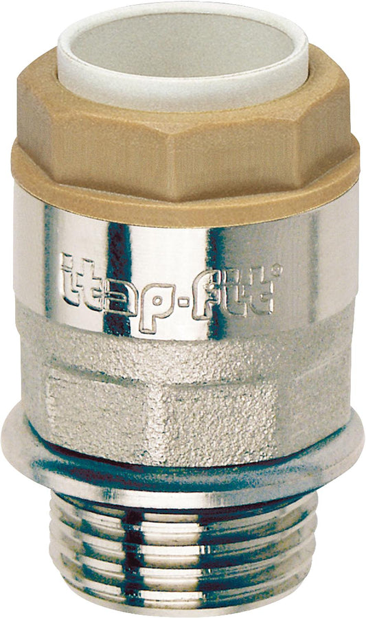 Steckfitting Itap-Fit Steck-Übergangsnippel vernickelt, 12mm x 1/2",m.O-Ring