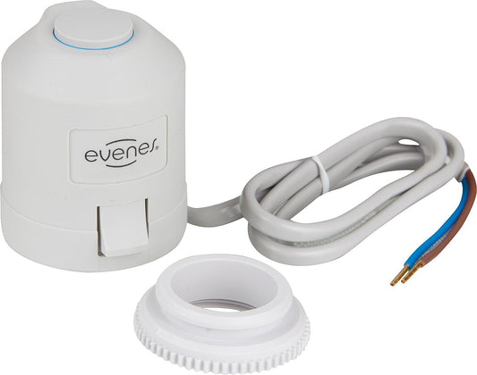 Stellantrieb evenes elektro- thermisch, 230V stromlos geschl., inkl. Adapter VA80 M30x1,5