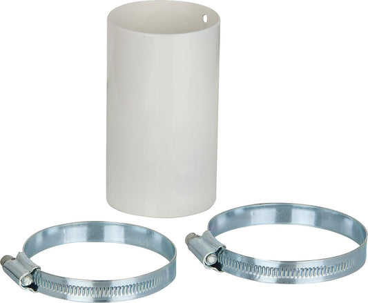 Manchon de raccordement droit Comfort Air, diamètre 60 mm, comprenant 2 colliers de serrage pour le raccordement des conduits d'air.