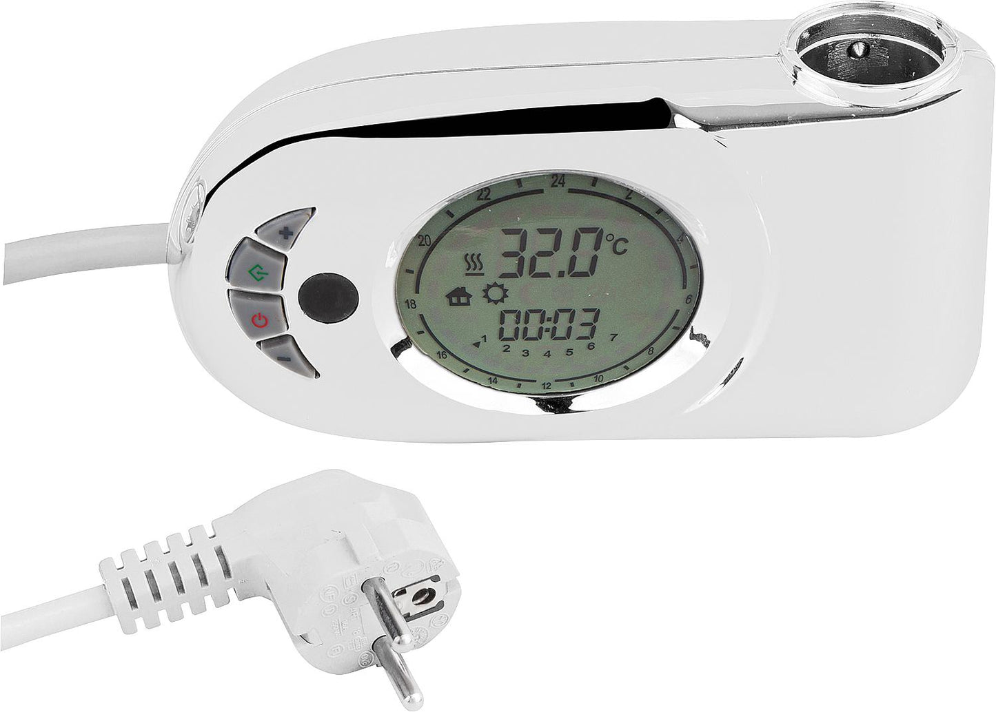 INFRA room temperature controller, for bathroom radiators max. 2000W, color: white