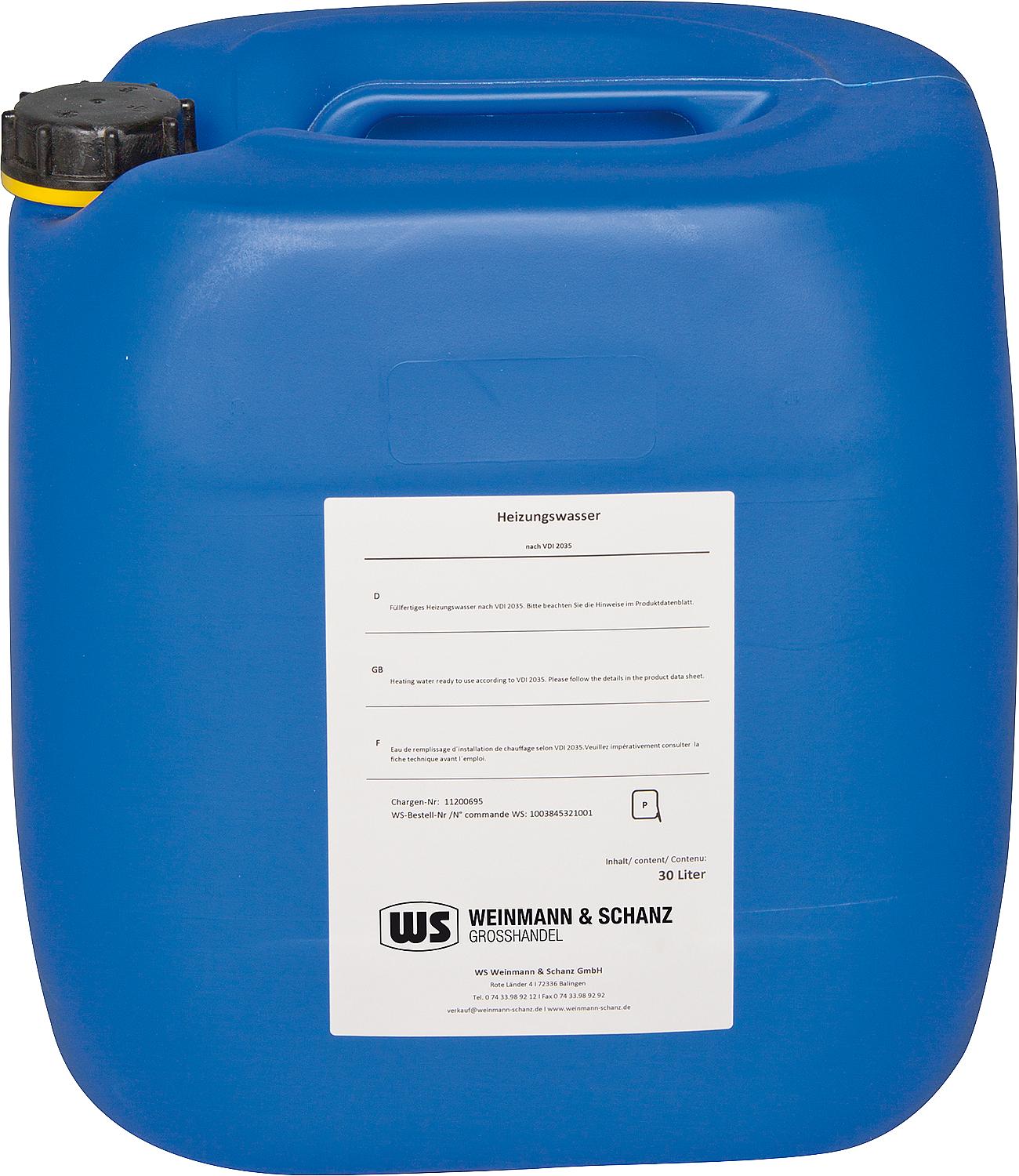 Heating water VDI 2035 60kg