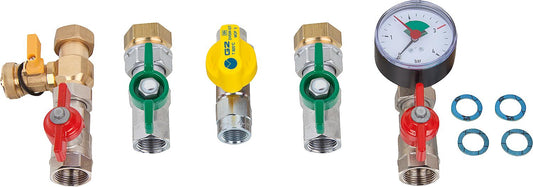 Kit de raccordement hydraulique, compatible avec Itaca KC, KB et FORMENTERA, version à passage direct