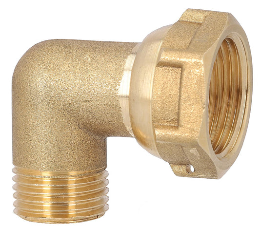 Brass angle with ÜWM 1/2"AGx1/2"ÜWM