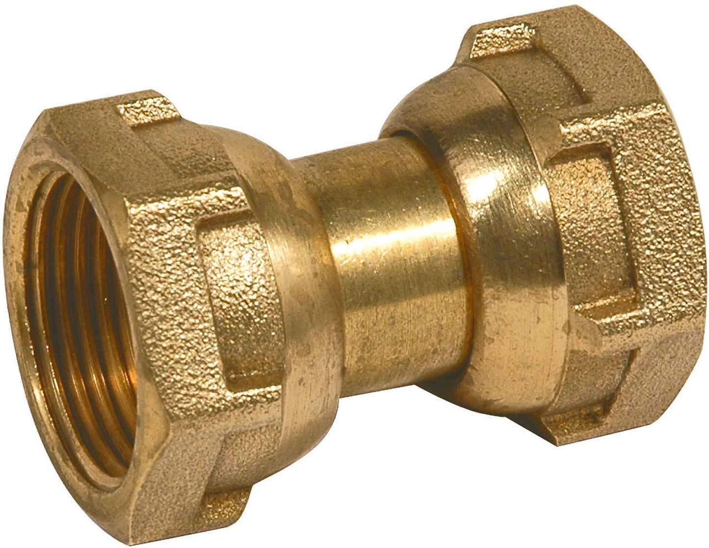 Brass screw fitting straight with ÜWM, 1/2ÜWM x 1/2"ÜWM