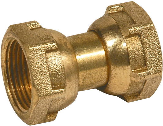 Brass screw fitting straight with ÜWM, 1/2ÜWM x 1/2"ÜWM